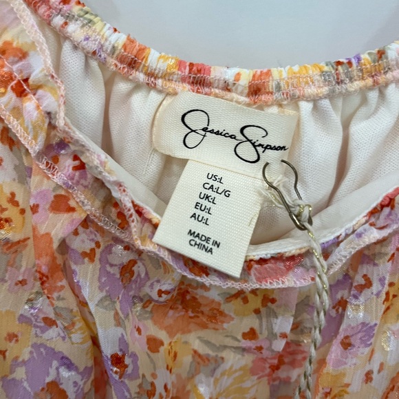 NWT Jessica Simpson Floral Dress with side cutouts. - Picture 4 of 4